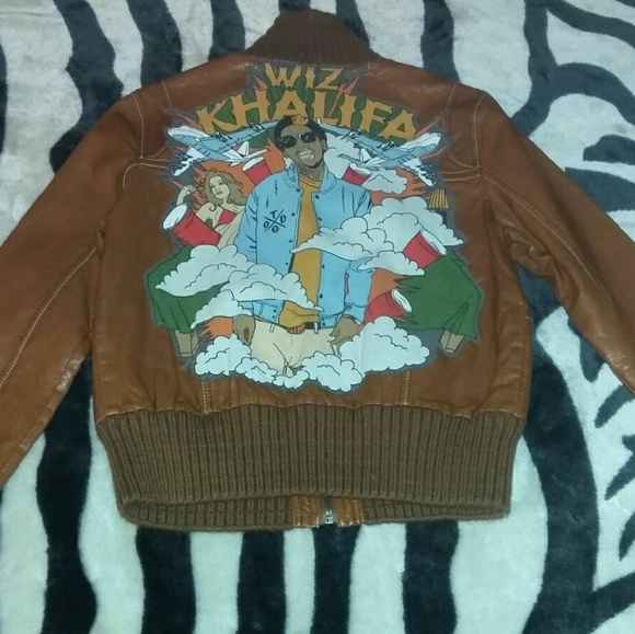 Xhilaration Jackets & Blazers - Wiz Khalifa HANDSEWN faux Brown Leather Jacket